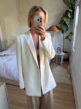 Gorgeous White Label Minimalist Blazer Size Small